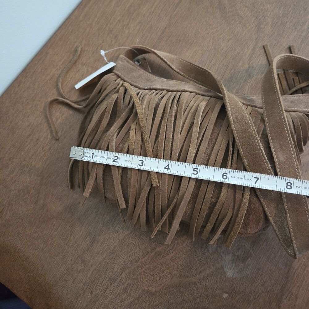 Gianni Suede Fringe Handbag - Picture 6 of 6